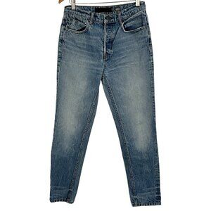 Alexander Wang Fit 003 Boyfriend Jeans Light Indigo Size 26 Aged Denim Women's